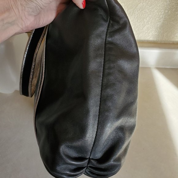 Like New Vintage Rare Coach Poppy Black Leather Tote Bag Purse - Picture 4 of 13